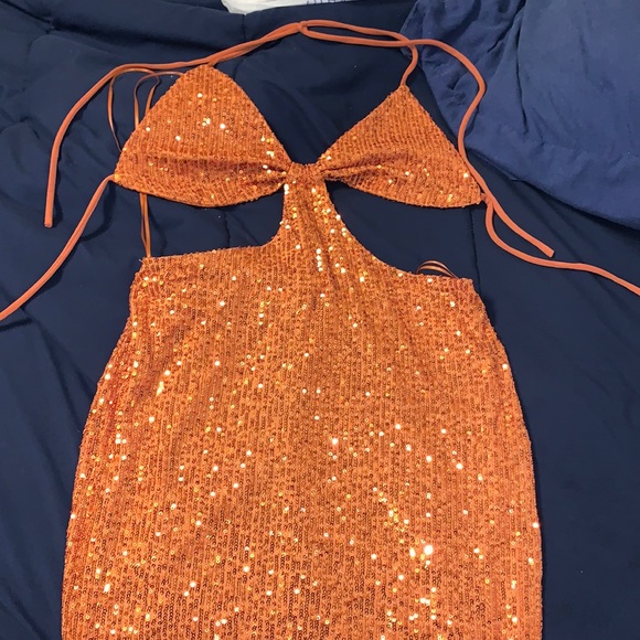 Dresses & Skirts - Orange sequin Dress